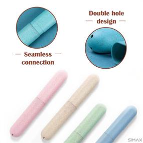 img 2 attached to 🦷 Convenient Toothbrush Toothpaste Case with Anti-Bacterial Properties