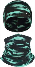 img 3 attached to Stay Safe And Stylish With Our Breathable Neck Gaiter And Headwear Set - Perfect As A Gift