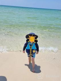 img 5 attached to Шапка для малышей с защитой от солнца UPF 50 для пляжа, рыбалки и активного отдыха - шапки для мальчиков и девочек
