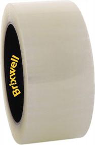 img 4 attached to Commercial Grade Clear Packing Tape - Brixwell 24 Rolls, 2 Inch X 110 Yard, Made In The USA For Enhanced Packaging Efficiency