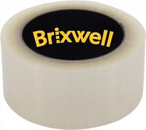 img 1 attached to Прозрачная упаковочная лента коммерческого класса - Brixwell 24 рулона, 2 дюйма x 110 ярдов, сделано в США для повышения эффективности упаковки