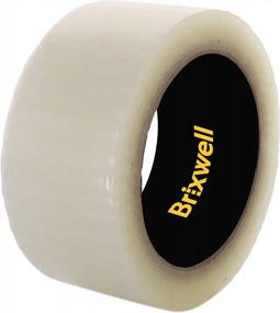 img 3 attached to Commercial Grade Clear Packing Tape - Brixwell 24 Rolls, 2 Inch X 110 Yard, Made In The USA For Enhanced Packaging Efficiency