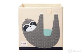 img 3 attached to 3 Sprouts Cube Storage Box - Organizer Container for Children & Toddlers, Sloth