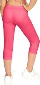 img 3 attached to 🌿 CAOMP Girls' Organic Cotton Spandex Leggings - Eco-friendly Clothing