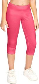 img 4 attached to 🌿 CAOMP Girls' Organic Cotton Spandex Leggings - Eco-friendly Clothing