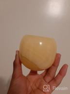 img 1 attached to Tranquil Aurora Home Décor - CraftsOfEgypt Single Alabaster Candle Holder review by Jeff Clites