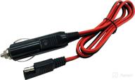 🔌 cigarette lighter to sae cable for car charging – halokny 14awg 12v plug & quick release adapter extension - 15a fuse & led light - 3ft/1m length logo