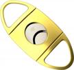 upgrade your smoking experience with oyhbo premium double-bladed gold cigar cutter! logo