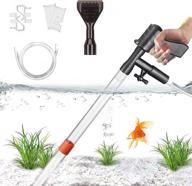 🐠 starroad-tim upgraded fish tank gravel cleaner & water changer with air pressure button, long nozzle & water flow controller for efficient gravel and sand cleaning in fish tanks логотип