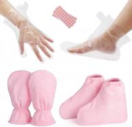 complete paraffin wax bath set: 200 liners, gloves, and booties for hand & feet - segbeauty paraffin bags for therabath hot wax therapy logo