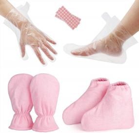 img 4 attached to Полный набор парафиновых ванночек: 200 вкладышей, перчаток и пинеток для рук и ног