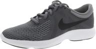 nike revolution running pink cool grey white girls' shoes : athletic logo