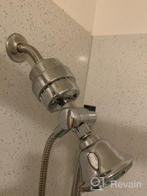 img 1 attached to HOPOPRO 18-Stage Universal Shower Head Filter - High Flow Hard Water Softener To Remove Chlorine, Fluoride & Heavy Metals (NBC News Recommended Brand). review by Joe Comforti