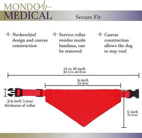 img 1 attached to Mondo Medical Emotional Support Bandana Dogs : Training & Behavior Aids