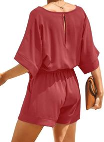 img 2 attached to Utyful Keyhole Jumpsuit for Women - Trendy Women's Clothing: Jumpsuits, Rompers & Overalls