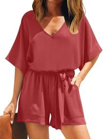 img 3 attached to Utyful Keyhole Jumpsuit for Women - Trendy Women's Clothing: Jumpsuits, Rompers & Overalls