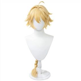 img 2 attached to DAZCOS Traveler Aether Cosplay Wig For Cosplay Costume (Color 1)