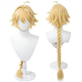 img 4 attached to DAZCOS Traveler Aether Cosplay Wig For Cosplay Costume (Color 1)