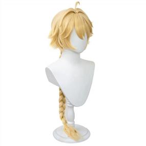 img 1 attached to DAZCOS Traveler Aether Cosplay Wig For Cosplay Costume (Color 1)