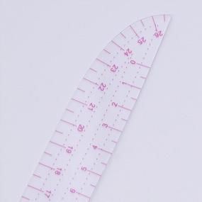 img 1 attached to UTENEW French Curve Ruler Sewing, Comma Shaped 42Cm Drawing Template Tool, Drafting Clothes Sleeves 2 Pack