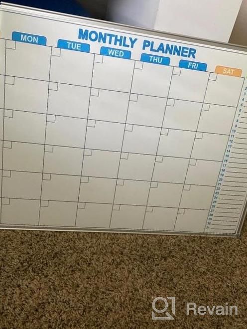img 1 attached to Stay Organized Throughout The Month With JILoffice'S Double Sided Dry Erase Calendar Board review by Kelly Miller