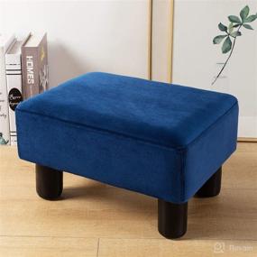 img 4 attached to Rectangle Footrest Ottoman Non Skid Footstools Furniture ... Accent Furniture