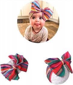 img 3 attached to Adorable Yili Maizi Big Hair Bow Headbands For The Cutest Headwraps On Newborns To Toddlers