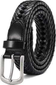 img 4 attached to CHAOREN Braided Leather Belts: Elevate Your Casual Style with Premium Men's Accessories