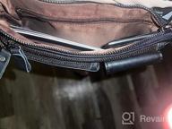 img 1 attached to Versatile Leather Waist Pack For Outdoor Activities - Slim Cell Phone Purse And Wallet With Zipper - Perfect For Men And Women On The Go! review by Chris Nako
