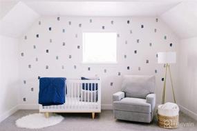 img 3 attached to Enhance Boys' Spaces with Modern Maxwell Noah Wall Art Decals - 64 Brush Strokes Stickers for Nursery, Bedroom, Living Room