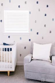 img 1 attached to Enhance Boys' Spaces with Modern Maxwell Noah Wall Art Decals - 64 Brush Strokes Stickers for Nursery, Bedroom, Living Room