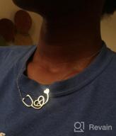img 1 attached to 👩 Stainless Steel Stethoscope Necklace with EKG Heartbeat Pattern for Medical Professionals by SXNK7 review by Derick Carpenter