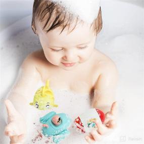 img 3 attached to 🛁 GEMEM Bath Toys for Toddlers – 4 Piece Floating Clockwork Baby Bath Toys Pool Toys for Kids – Swimming Toddler Bath Toys Set – Bathtub Toys for 1 2 3 4 5 6 Year Olds (4 Pieces)