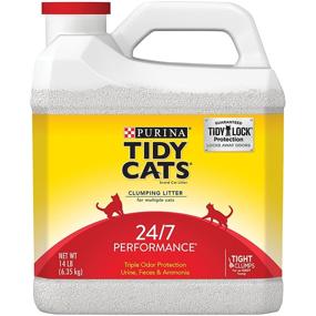 img 4 attached to Shop now: Purina Tidy Cats 24/7 Performance Cat Litter - (1) 14 lb. Jug for ultimate odor control and cleanliness