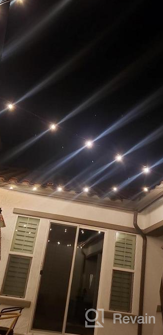 img 1 attached to SUNTHIN 48FT White Outdoor String Lights With 25 G40 Shatterproof LED Bulbs, Waterproof Hanging Patio Lights For Porch, Deck, Garden, Pergola & Bistro review by Chris Long