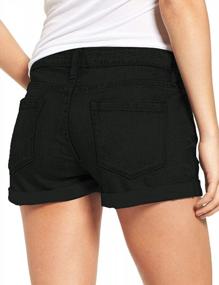img 3 attached to Модные шорты с разрезом и скаткой для женщин от LookbookStore