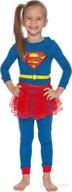 🎀 optimized for search: dc comics supergirl tutu costume pajama set logo