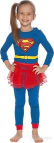 img 1 attached to 🎀 Optimized for Search: DC Comics Supergirl Tutu Costume Pajama Set