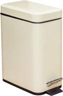 silver soft close bin - водонепроницаемая корзина для мусора на 5 л / 1,4 галлона для домашнего офиса, кухни и ванной комнаты с легкой чистой крышкой - корзина для мусора прямоугольной формы логотип