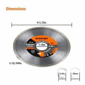 img 1 attached to 4.5 Inch Continuous Rim Diamond Saw Blade For Cutting