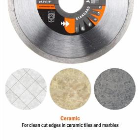 img 4 attached to 4.5 Inch Continuous Rim Diamond Saw Blade For Cutting