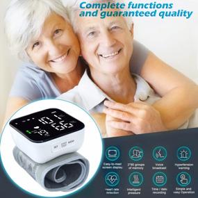 img 2 attached to Wrist Blood Pressure Monitor, Acrylic Panel Screen Design, Automatic Digital Home BP Monitor Cuff - Accurate, Intelligent Voice, Adjustable Cuff, Irregular Heartbeat & Hypertension Detector