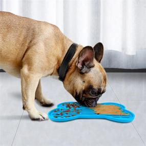 img 2 attached to American Flag Joytale Dog Lick Mat With Suction Cups - Slow Feeder For Boredom & Anxiety Reduction For Dogs And Cats, Perfect For Peanut Butter, Yogurt, Or Foods, Blue