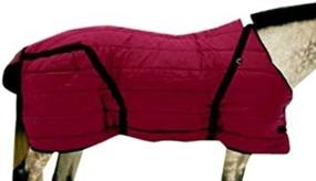 img 1 attached to High Spirit Snuggie Blanket Burgundy Horses for Horse Blankets & Sheets