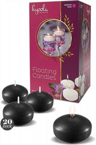 img 4 attached to Enhance Your Decor With Hyoola'S Premium Black Floating Candles - 3 Hour Burn Time | 20 Pack | Made In Europe