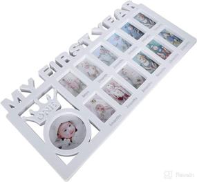 img 3 attached to 👶 Preserve Precious Memories with Baby My First Year Photos Frame – Perfect Keepsake Picture Frame for Boys and Girls, Ideal for Newborns, Showers, Birthdays, Christmas, Christenings & More (White)