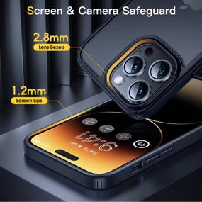 img 1 attached to Humixx 5-In-1 IPhone 14 Pro Max Case With Full Body Shockproof Protection And 4 Extra Protectors - Black