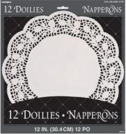 📄 12-inch white paper doilies, 12 count логотип