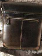 img 1 attached to Stylish & Compact: Kattee Leather Messenger Bag For Men, Perfect For A 10" Laptop review by Jose Pacyga