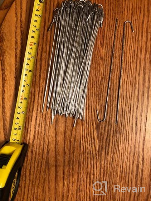 img 1 attached to HITTITE 100-Pack Dog Fence Slats Hook And Wire Ties For Chain Link Fence, Repair And Maintain Your Fence With Heavy-Duty Aluminum Ties And Hooks review by Jared Gopalan